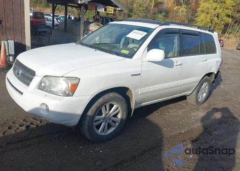 2006 Toyota Highlander Hybrid V6 z USA, uszkodzony, nr VIN JTEEW21AX60026620